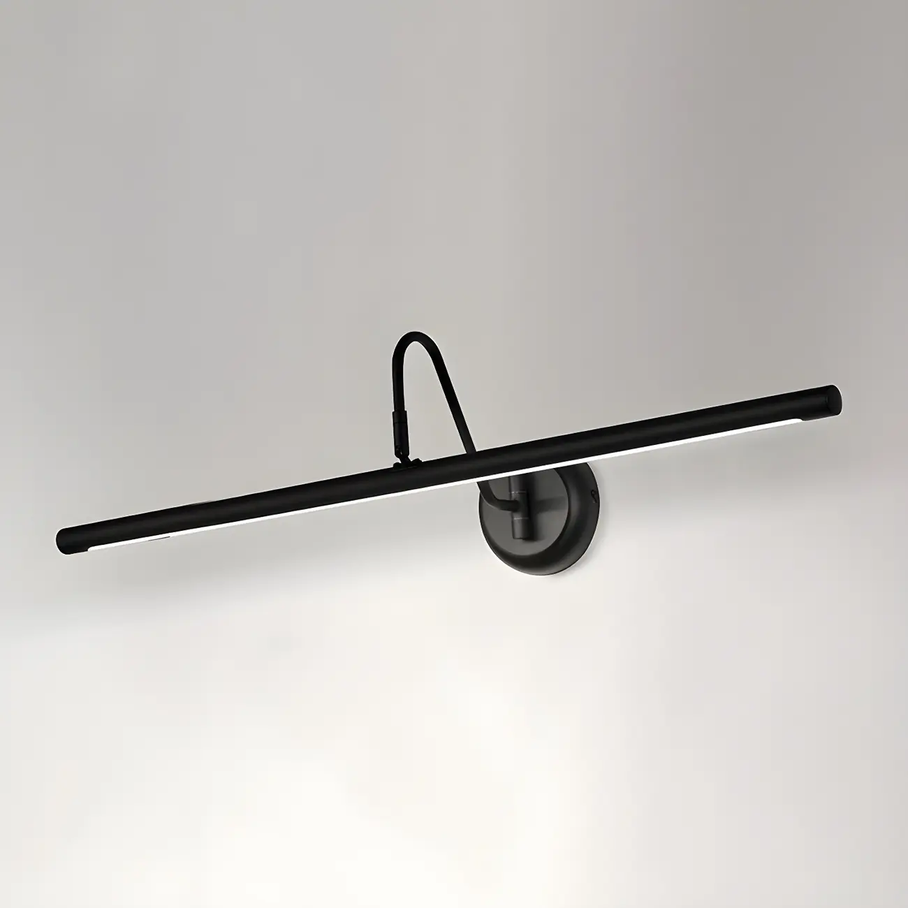 Wall-Mounted Linear Black Bathroom LED Vanity Light