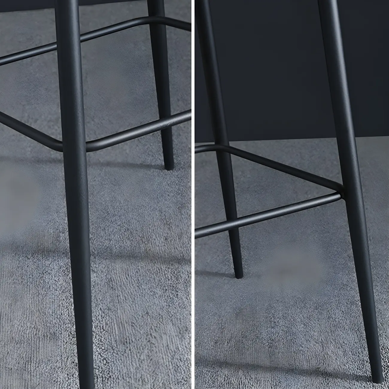 Bucket Faux Leather Wingback Counter Height Bar Stools