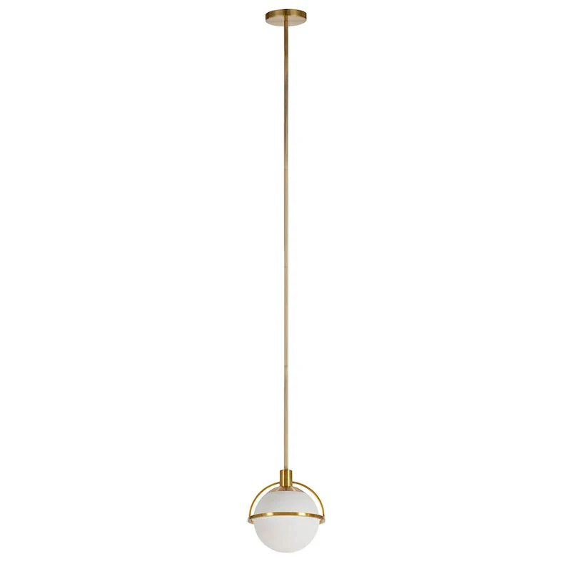 Cieonna 9.38  Wide Pendant with Glass Shade