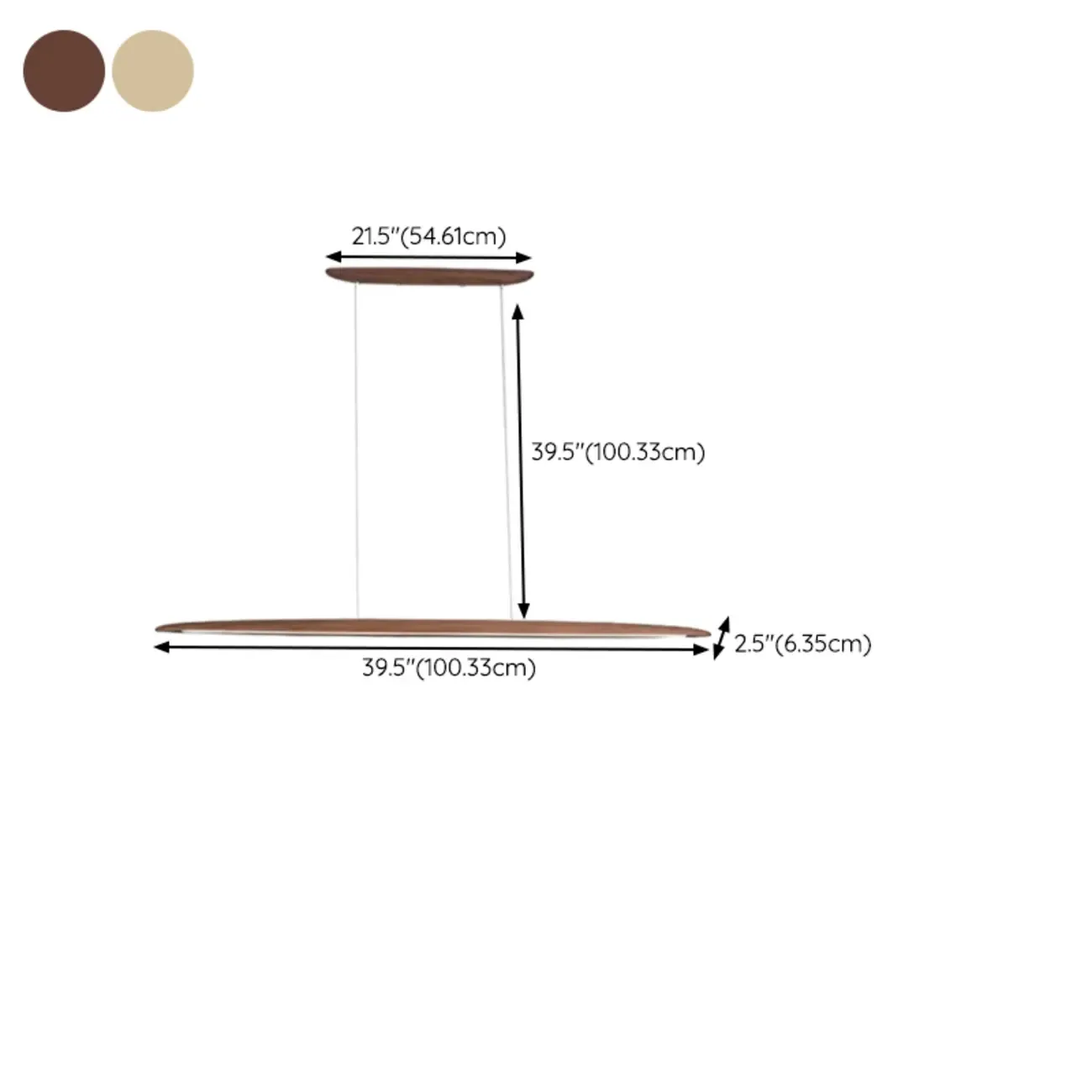 Modern Dimmable LED Adjustable Wood Island Pendant Light