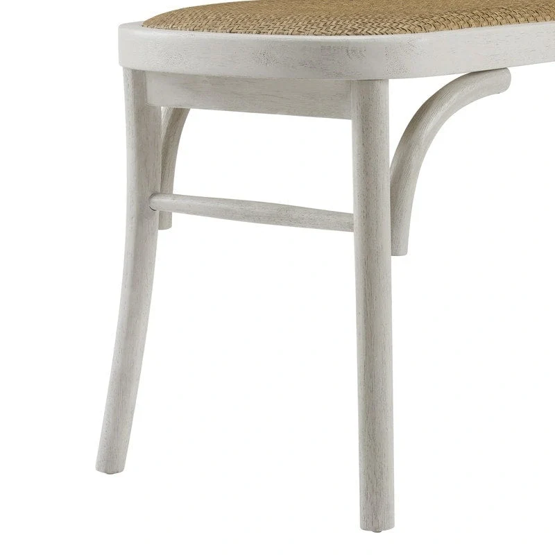 Bentwood Rattan Bench