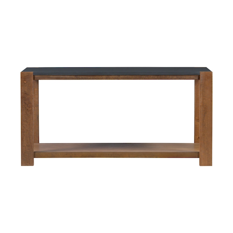Narrow Long Entryway Console Table Side Table with Bottom Shelf