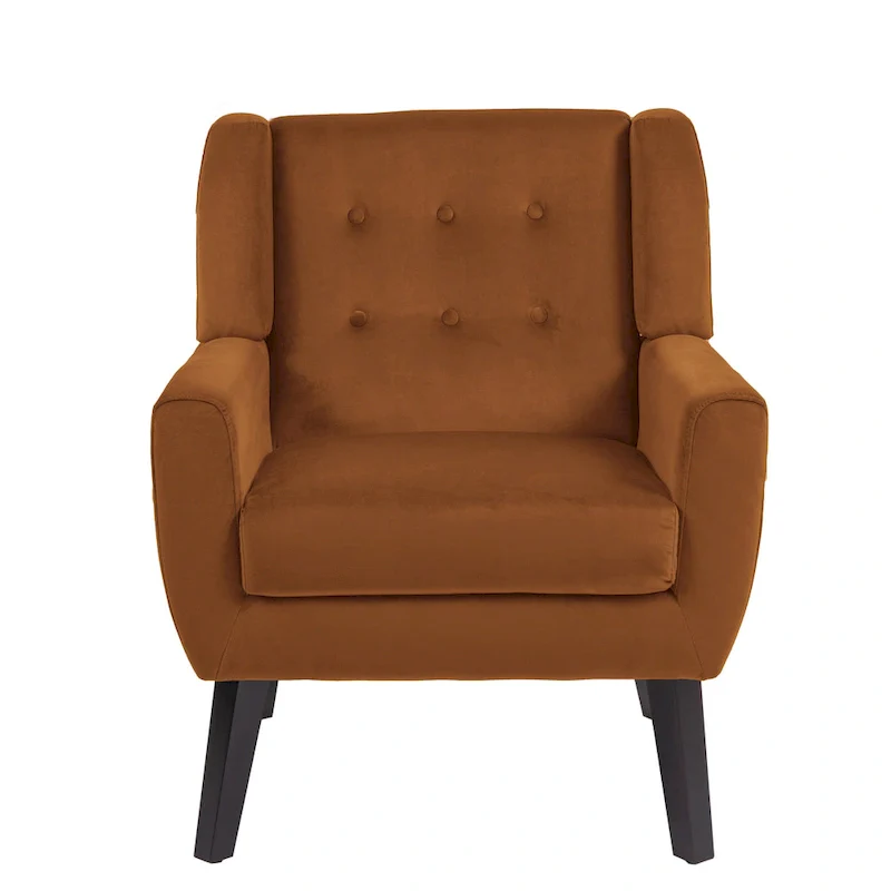 Velvet Accent Chair Living Room Upholstered Armchair