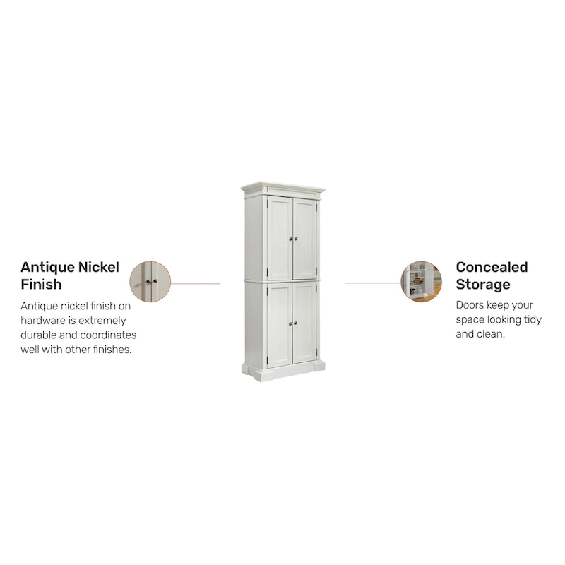 Americana Off-White Pantry, 72