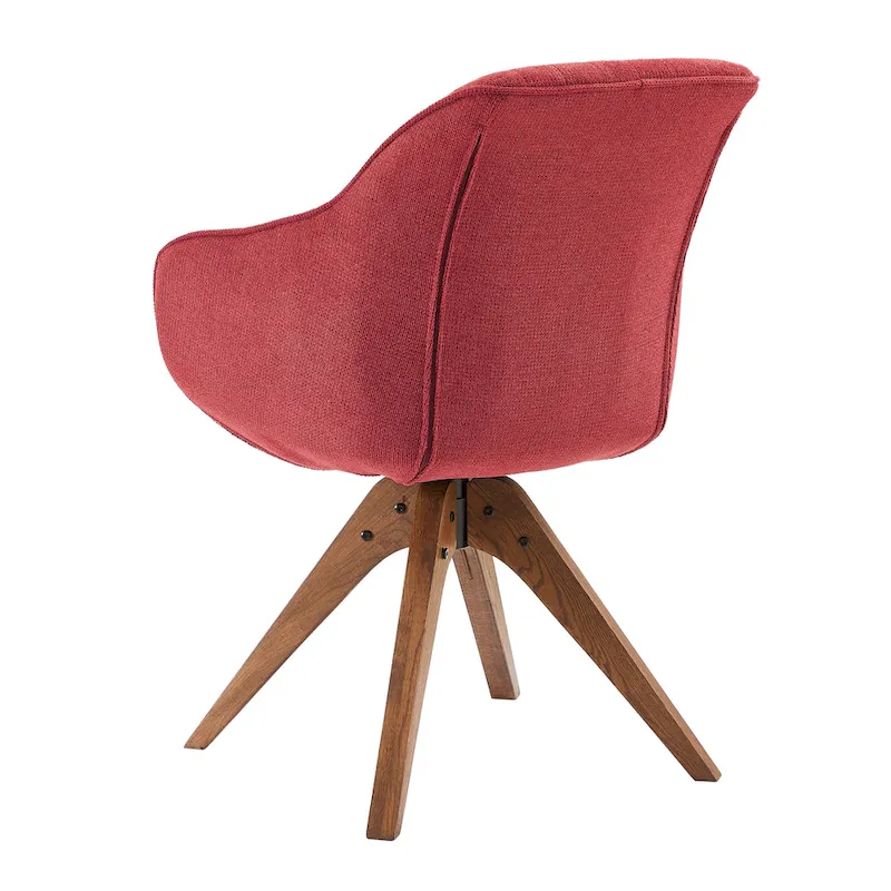 Art Leon Modern Wood Swivel Chair with Oak Legs