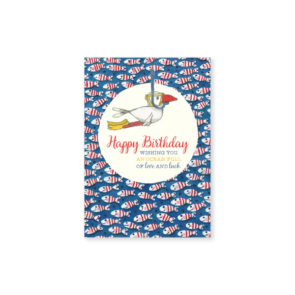 Affirmations - Twigseeds Mini Birthday Card -Ocean Full of Love - T340