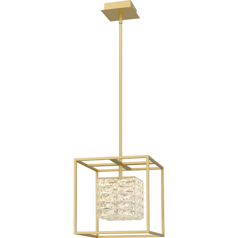 Dazzle Integrated LED Soft Gold Pendant - Soft Gold