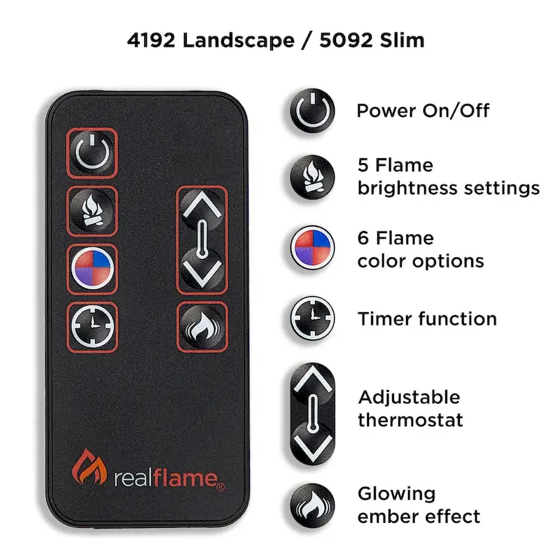 Alcott 75  Landscape Electric Fireplace by Real Flame