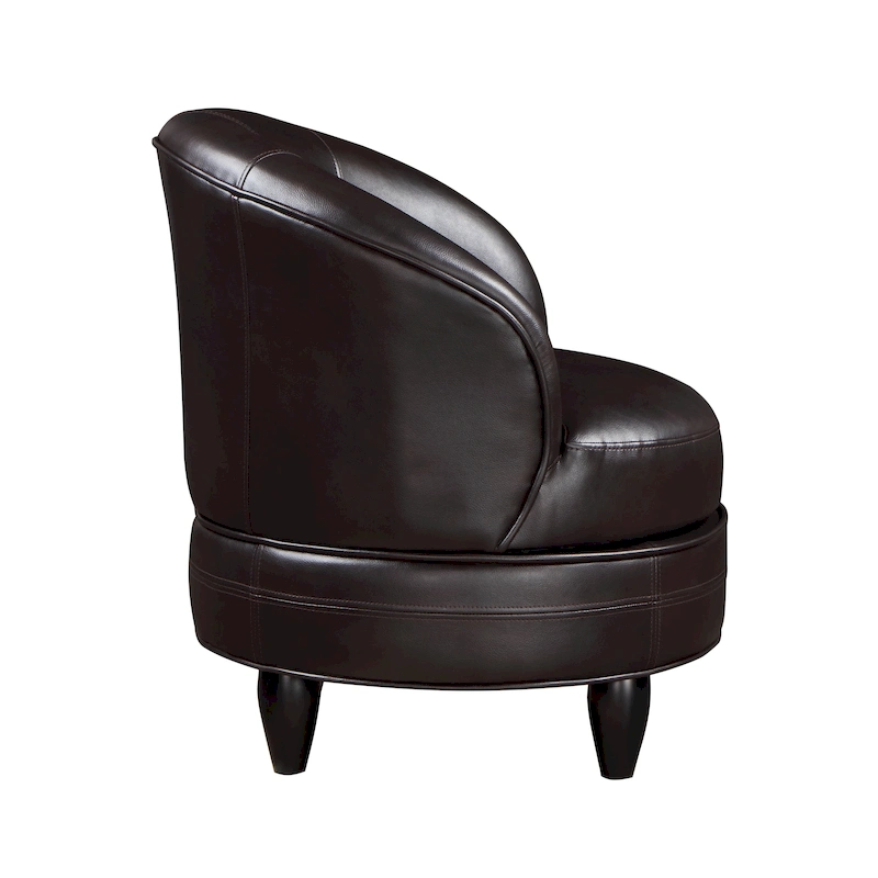 Steve Silver Stella Faux Leather Swivel Accent Chair