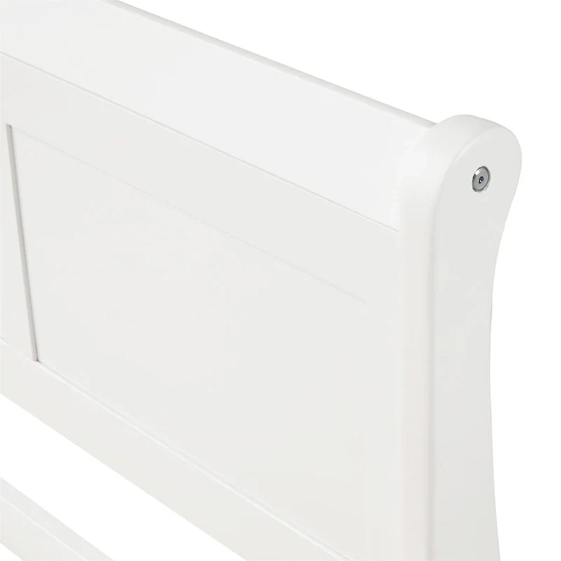 Harper & Bright Designs Wood Twin Sleigh Bed with Headboard and Footboard