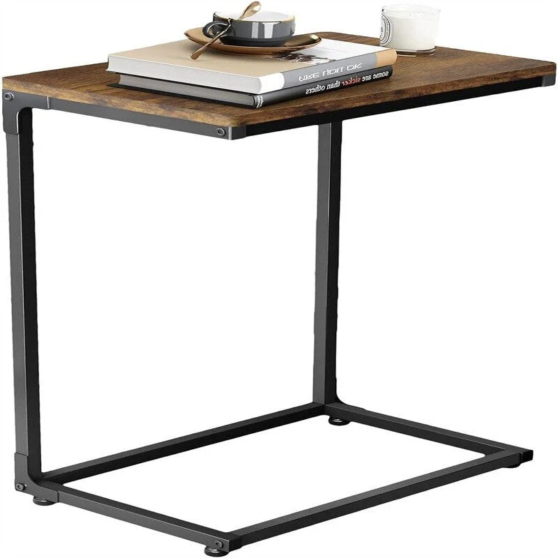 C-Shaped End Table - 11.8 D x 15.7 W x 24.4 H