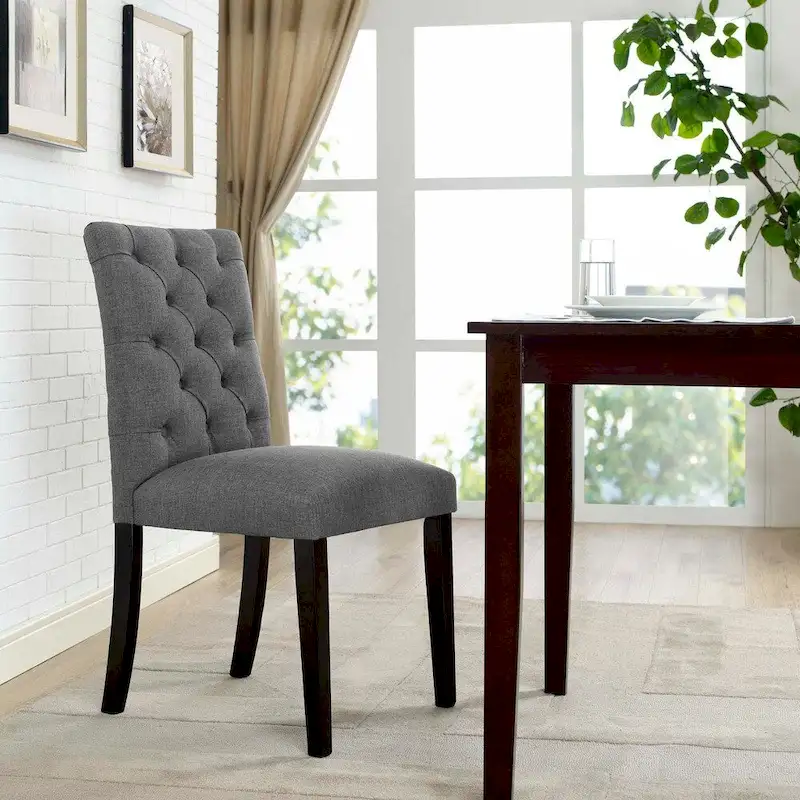 Copper Grove Quince Tufted Fabric Dining Chair