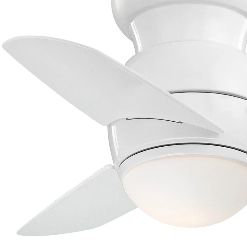 Minka Aire Spacesaver White 3 Blade 26 Inch LED Ceiling Fan