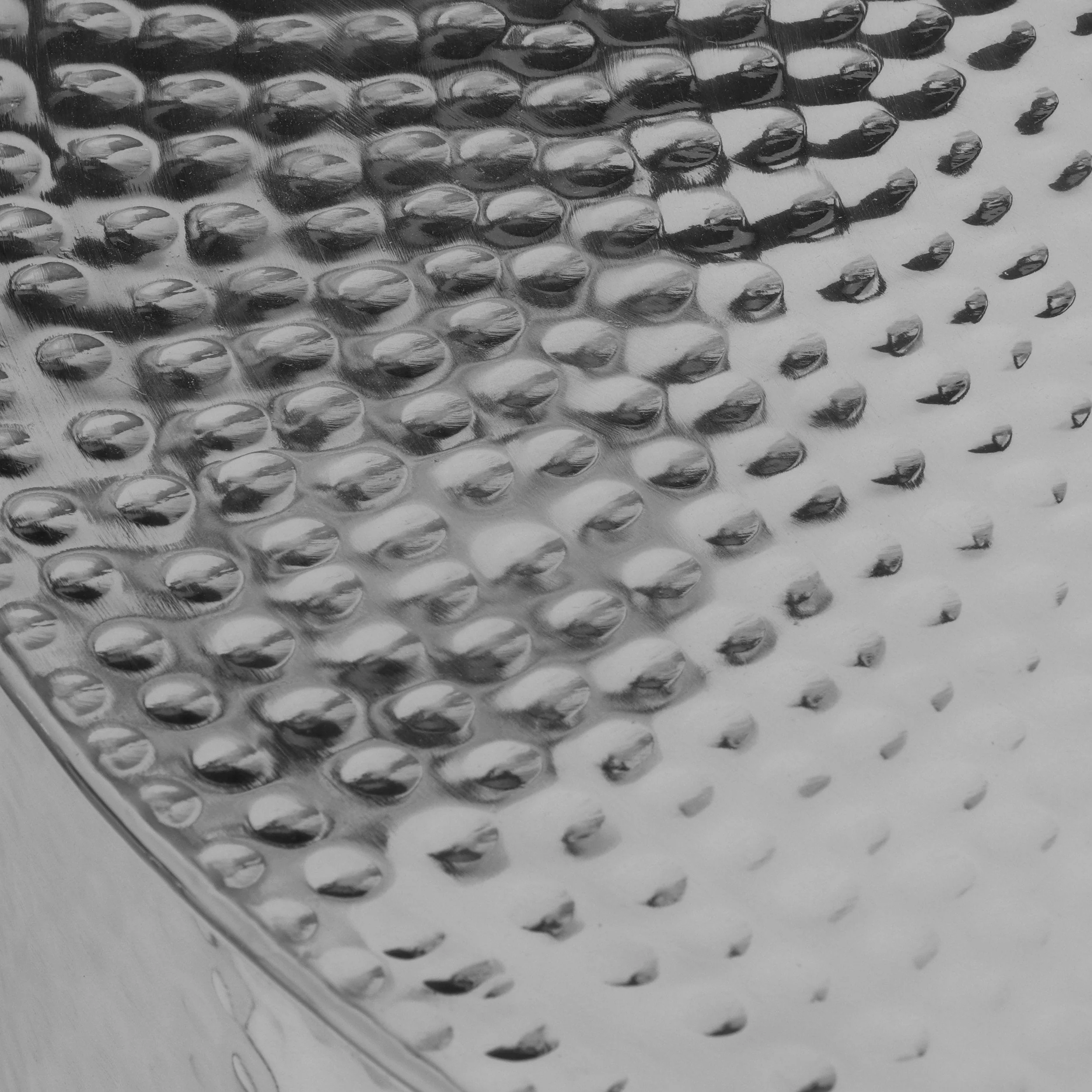 Modern Handcrafted Aluminum Drum Coffee Table, Silver - NH927413