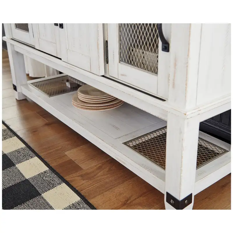 Signature Design By Ashley Valebeck White Dining Room Server