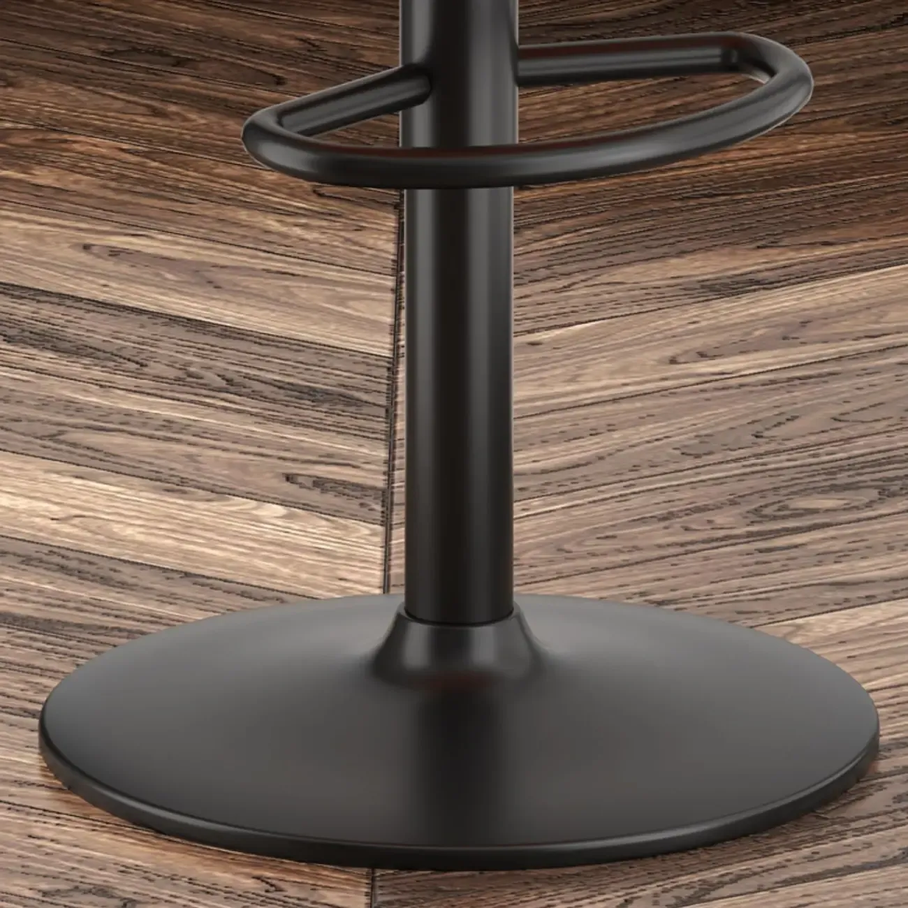 Modern Leather Swivel Adjustable Height Bar Stools