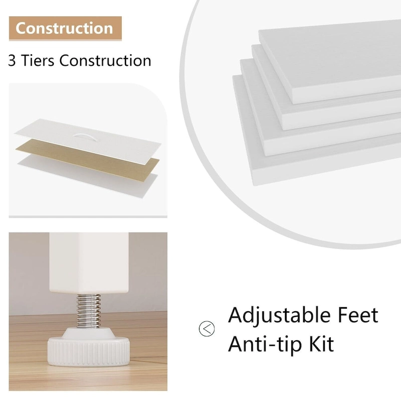 10 Drawer Dresser TV Stand - 55 inches