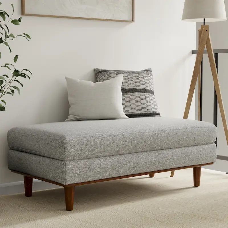 WYNDENHALL Brixley 49 inch Wide Mid-Century Modern Table Ottoman