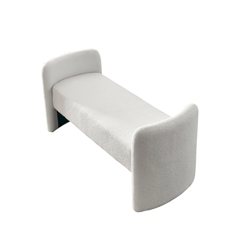 GDFStudio - Harper H-Frame Polyester Upholstered Bench with Modern Versatile Design
