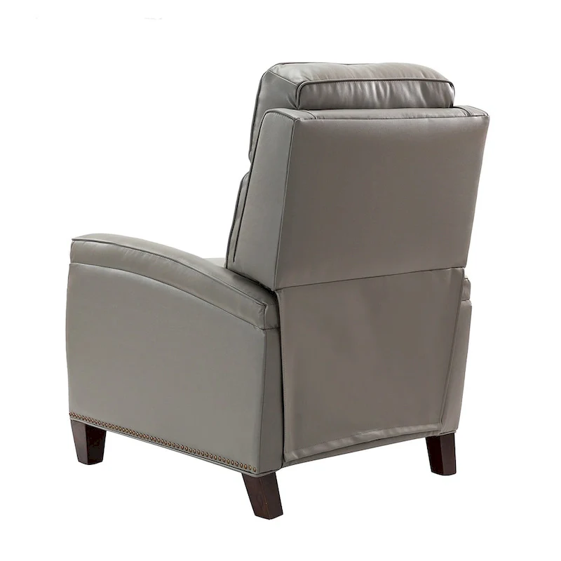 Gaspar Mid-Century  Pushback Recliner with Nailhead Trim by