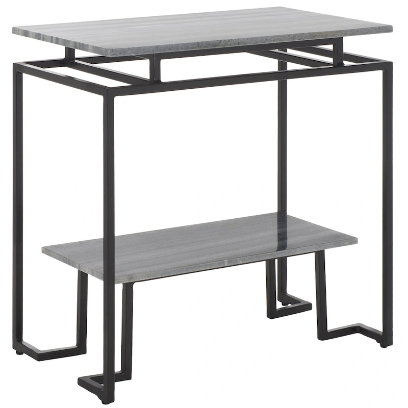 SAFAVIEH Malvina Single Shelf Rectangle Accent Table - 24  L x 14  D x 24  H - 24Wx14Dx24H