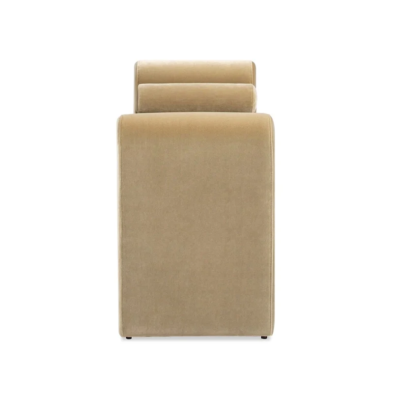 Mason 60.5 Transtional Velvet Upholstered Arched Arm Entryway Bench