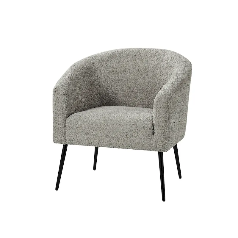 Hal Modern Boucle Armchair with Metal Legs by HULALA HOME