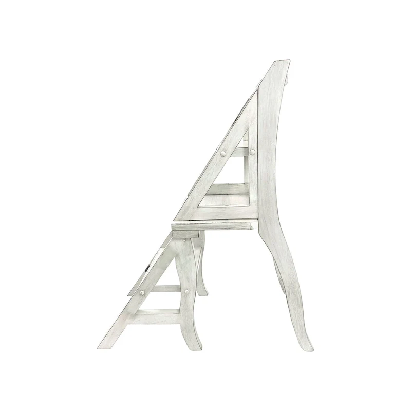 Living Folding Library Chair - Antique White