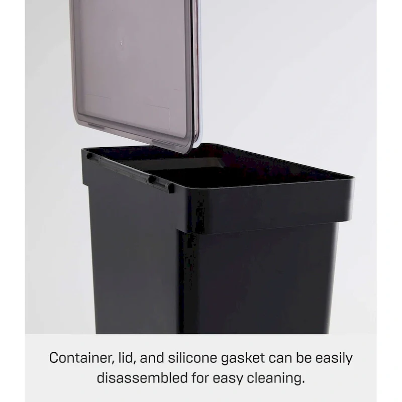 Yamazaki Home Rolling Airtight Pet Food Container (25 lbs.), Polypropylene, Extra Large, 6.6 gallons, 25 liters