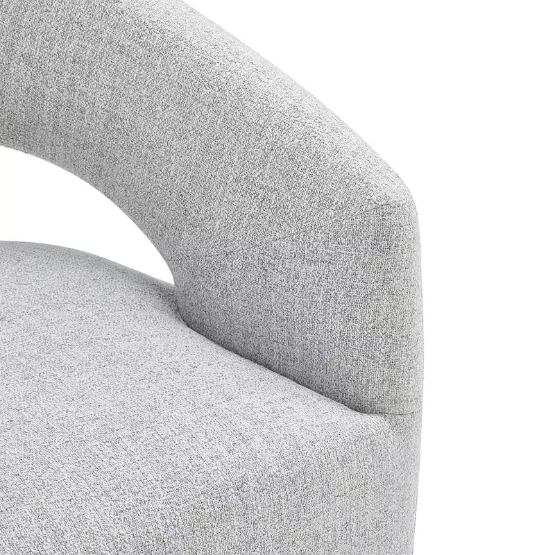 Spruce&Spring Modern Barrel Dining Chair with Caster & Open Back No Assembly Anywhere Chair