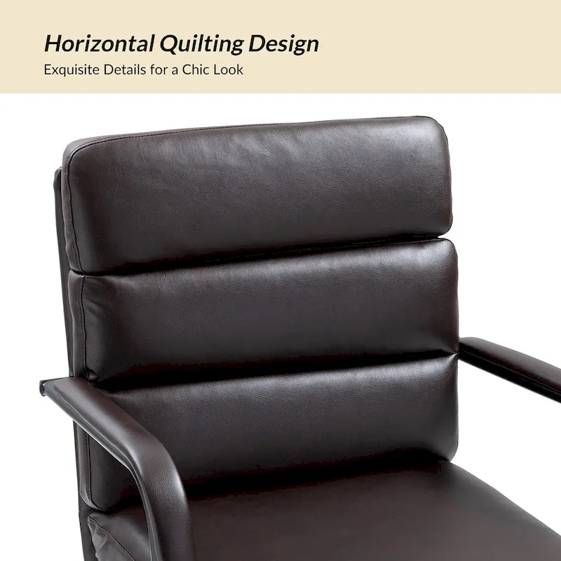 Modern Task Faux Leather Chair with Tilt Lock and Center Tilt by
