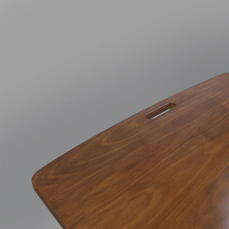 Copper Grove Goosefoot Folding TV Tray Table with Solid Hardwood