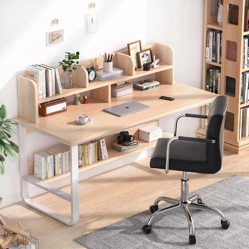 Home Office Desk Chairs 360 Swivel Height-Adjustable Accent Chair