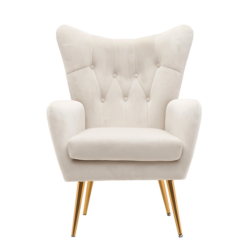 Mid Century Wingback Upholstered Accent Chair