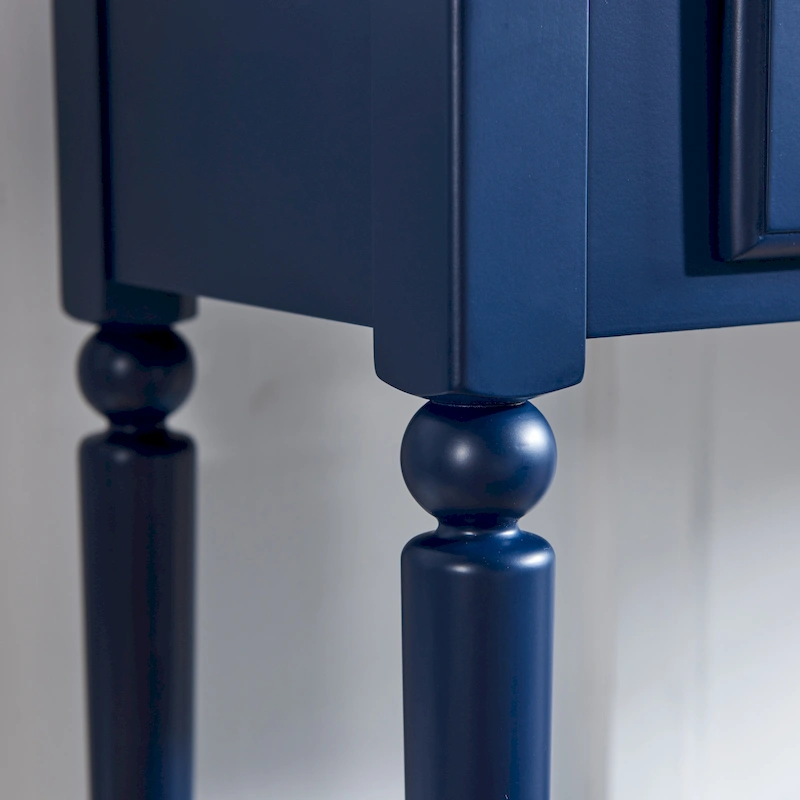 Leick Home Coastal One Drawer Narrow Hall Console Sofa Table