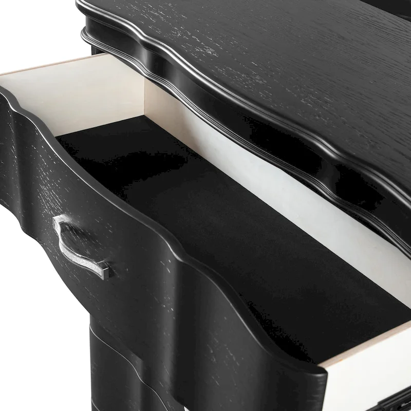 Furniture of America Seabliss Glam Solid Wood 3-Drawer Nightstand