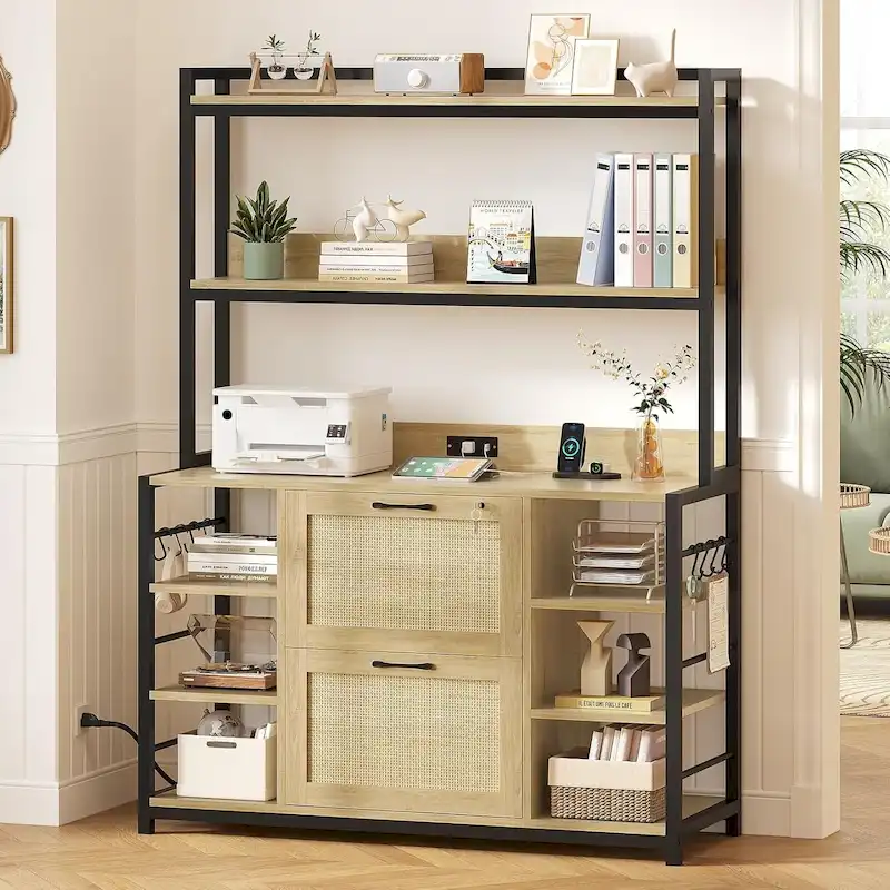 6 Layer File Cabinet Lock Vertical Filing Cabinet Charging Station