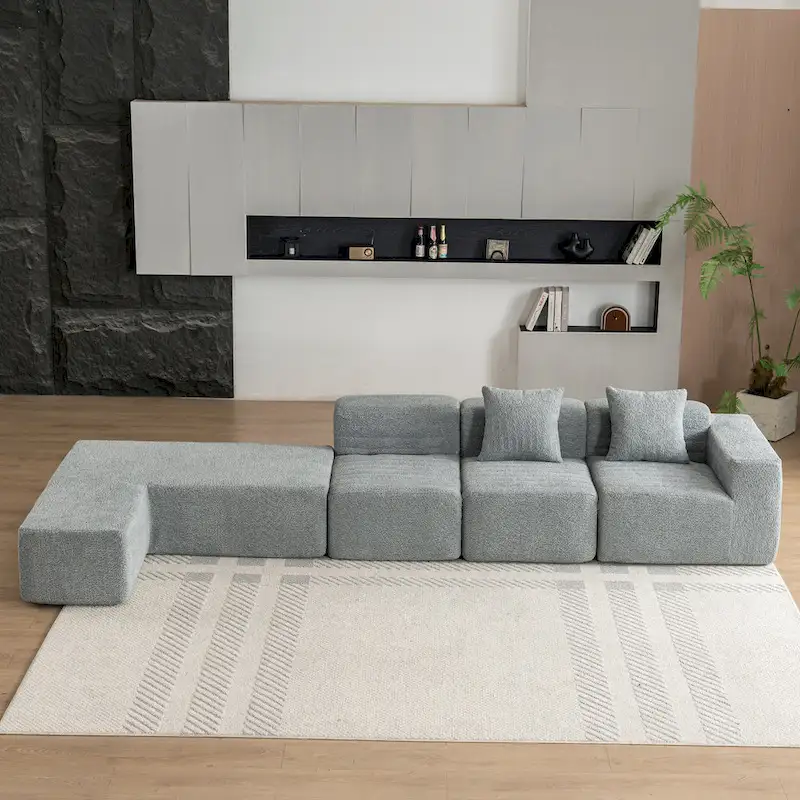 Sectional Sofa Full-compressed Sofa Couch Free-combined Sofa