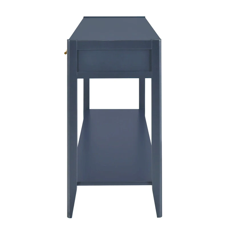 High-Quality Entryway Console Table with Vertical Stripe Drawers, Long Legs