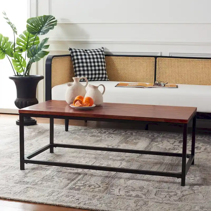 SAFAVIEH Aino Reclamined Wood Finish Coffee Table - 48