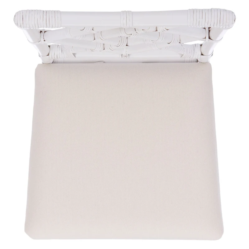 SAFAVIEH Maye Rattan Accent Chair with Cushion (Set of 2) - 18.5  W x 20.9  L x 35.8  H - 19Wx21Dx36H