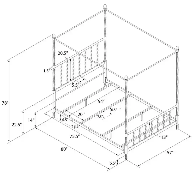 Metal Canopy Bed