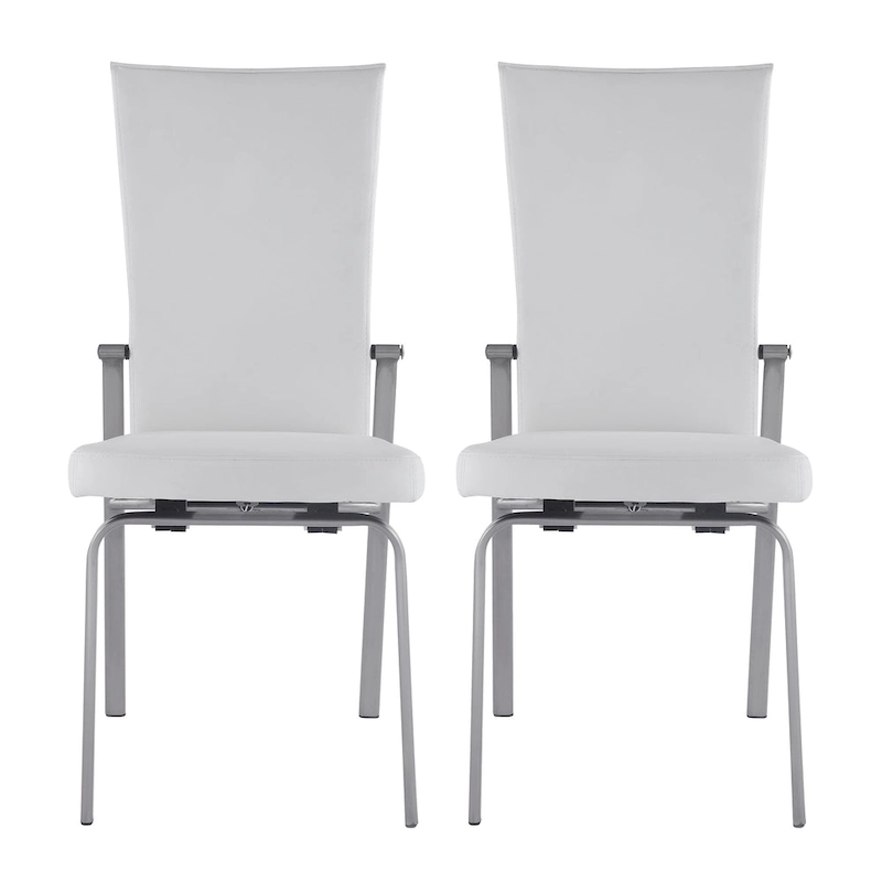 Somette Elektra Matte White 5-Piece Dining Set
