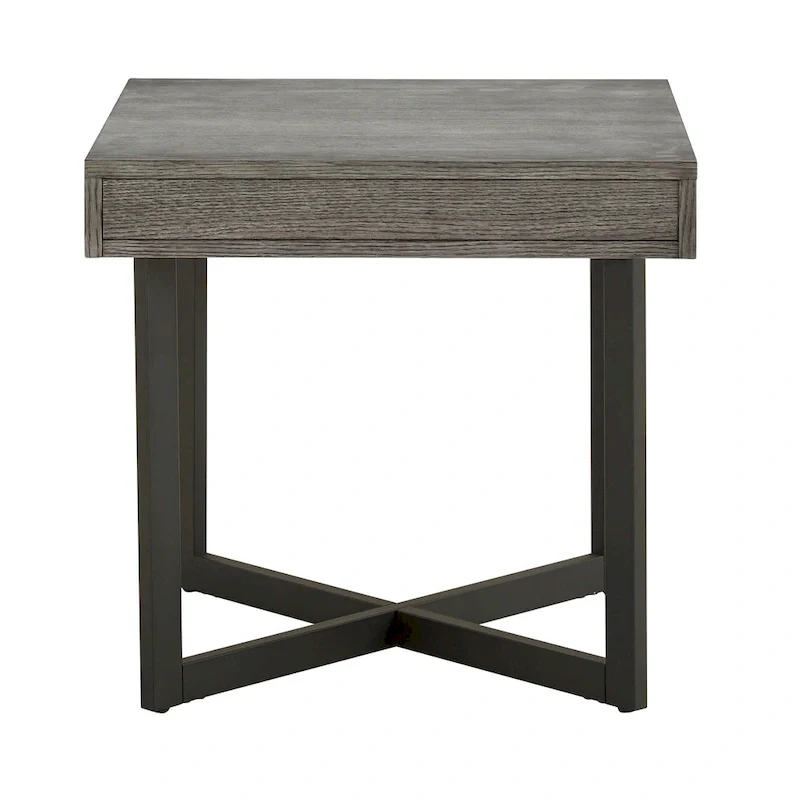 Eldersley Wood Finish End Table with One Drawer by iNSPIRE Q Modern