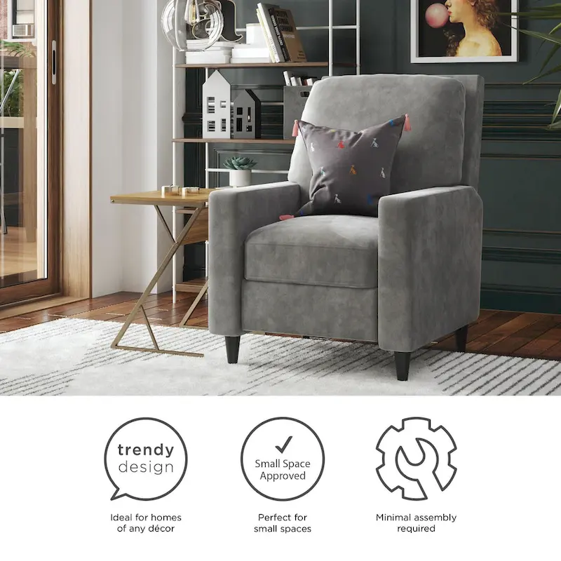 The Novogratz Lana Pushback Recliner