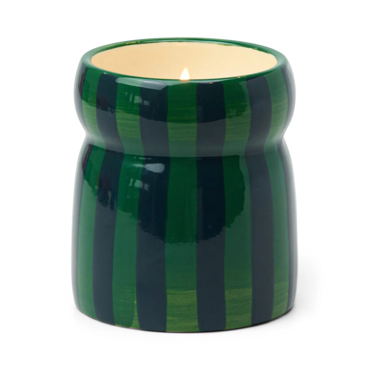 Designworks 6.5 Oz Green/Navy Striped Cabana With Lid & Hangtag - Vanilla Bean & Myrrh Mod 2 Vpn
