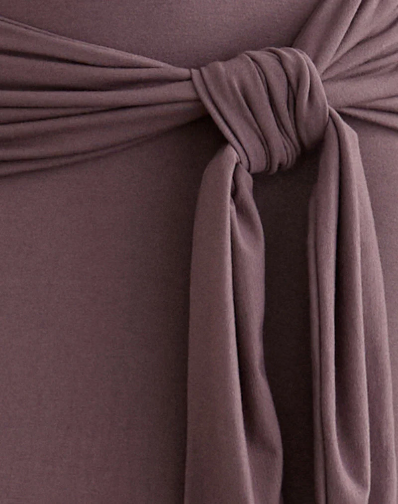 Rohesia Maxi Dress in Deep Taupe