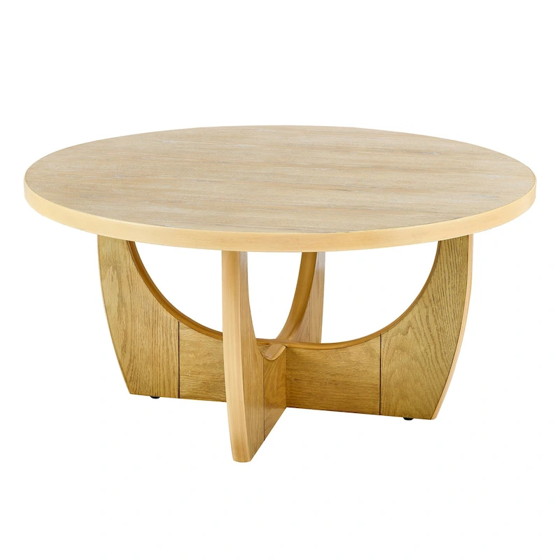 36 Wooden Round Coffee Table