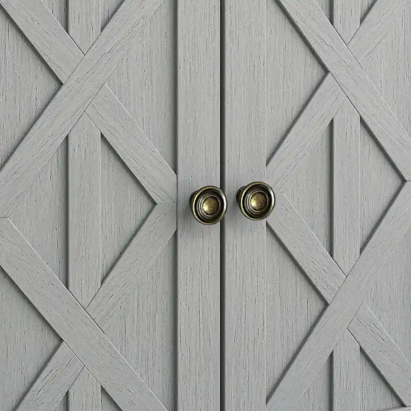 Farmhouse End Table with Charging Station - 25 in Height