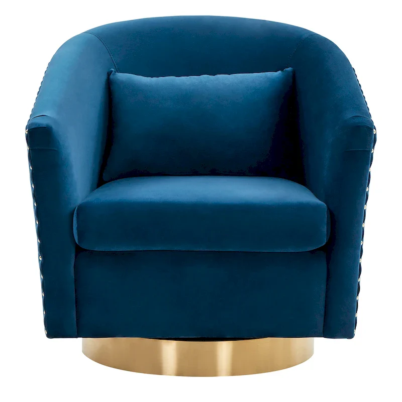 Quilted Swivel Tub Chair - 30Wx32Dx30H